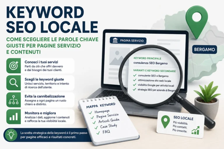 Scopri di più sull'articolo Keyword SEO locale: come scegliere le parole chiave giuste per pagine servizio e contenuti