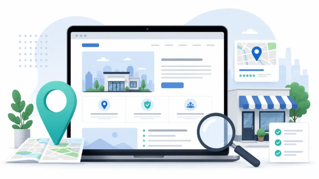 Schema di una pagina servizio ottimizzata per la SEO locale