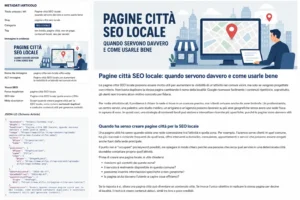 Scopri di più sull'articolo Pagine città SEO locale: quando servono davvero e come usarle bene