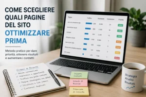 Scopri di più sull'articolo Come scegliere quali pagine del sito ottimizzare prima